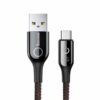 Baseus C-shaped Light Intelligent power-off Cable USB For Type-C 3A 1M CATCD-01