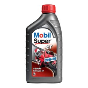 Mobil Super 4T JASO MA (MINERAL) 20W-50 Motorcycle Oil – 800ml