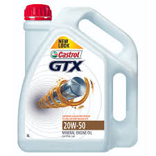 Castrol GTX 20W-50 Mineral Multigrade for Petrol Engines 4L