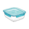 Bormioli Rocco - Br Evolution Glass Food Storage Box 18 X 18 Square 140 Cl